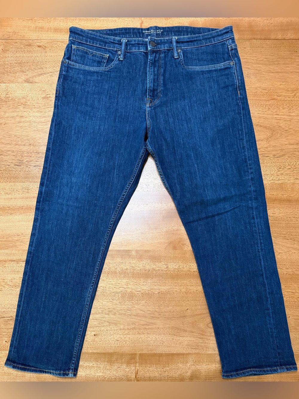 Rising Sun & Co - Men’s The Slim Fit Jeans | Dark Wash Denim Blue | Size 38 x 30